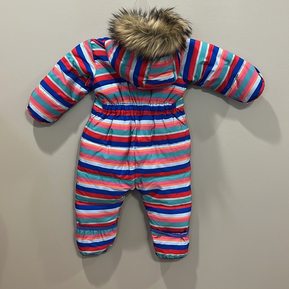 Land’s End Snowsuit with Faux Fur Trim Size 6-12 Months - Picture 5 of 10